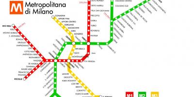 Metroa mapa milano