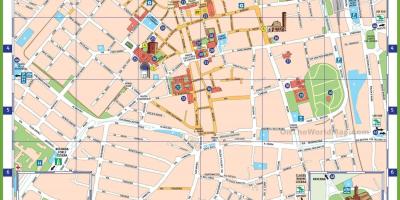 Milan, italia erakargarri mapa