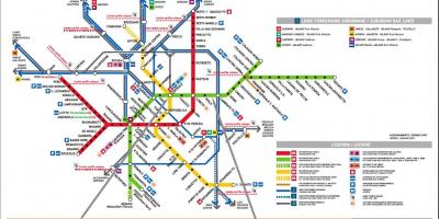 Mapa milan centrale tren geltokia